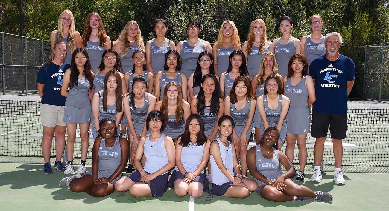 Linfield Christian School Girls Varsity JV Tennis 2019